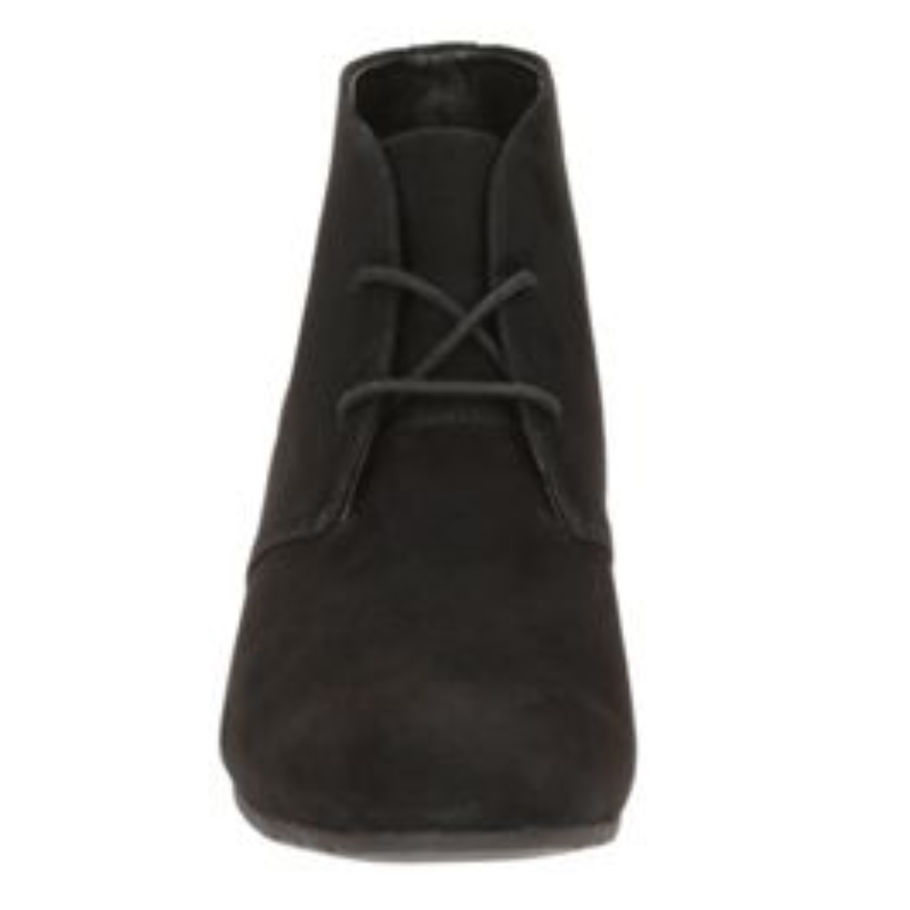 Clarks Black Wedge Booties